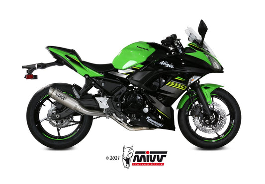 MIVV GPPro Auspuff Komplettanlage Titan passend für KAWASAKI NINJA 650 2017-2023