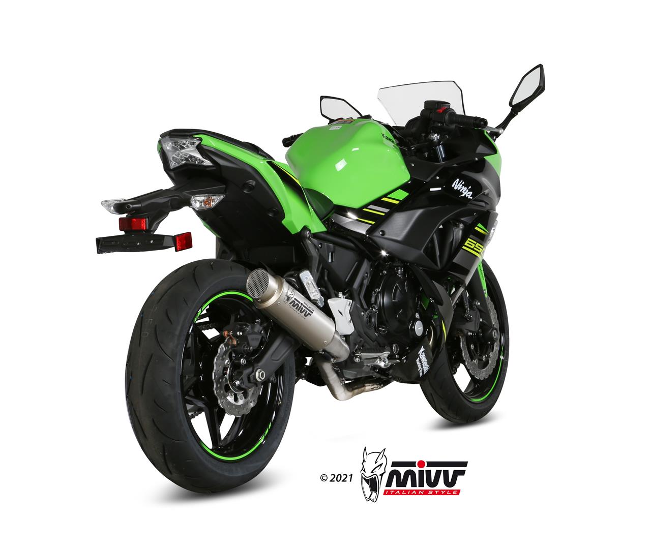 MIVV GPPro Auspuff Komplettanlage Titan passend für KAWASAKI NINJA 650 2017-2023