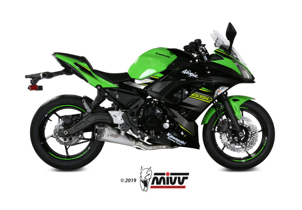MIVV Delta Race Auspuff Edelstahl passend für KAWASAKI Z650 / Ninja 650 17-23