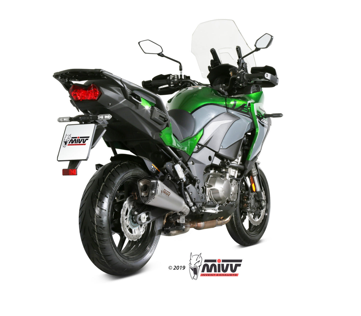 MIVV Delta Race Auspuff Edelstahl passend für KAWASAKI Versys 1000 2019-2024