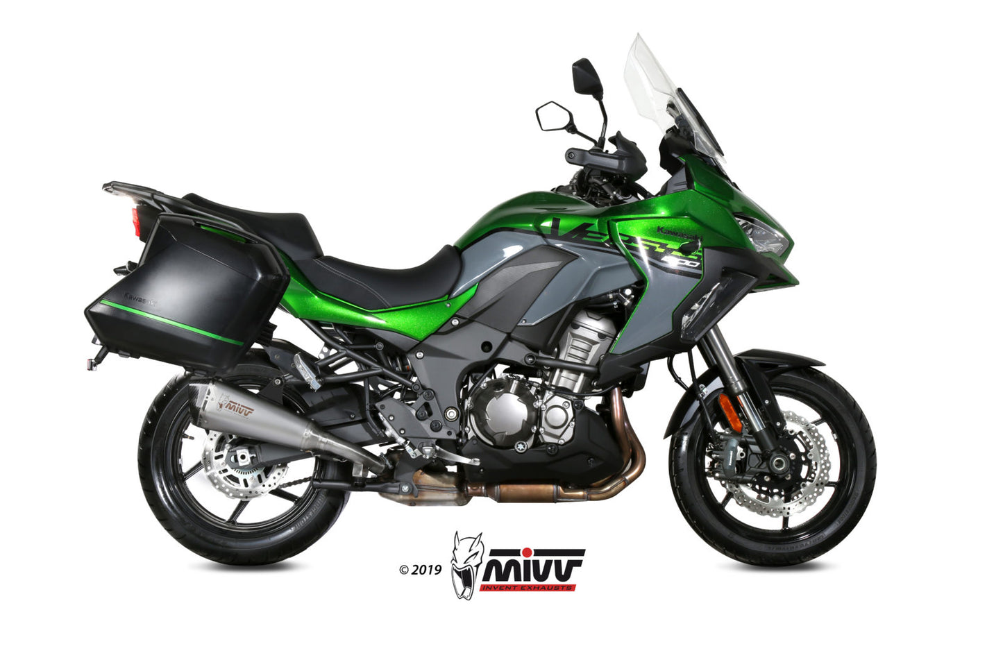 MIVV Delta Race Auspuff Edelstahl passend für KAWASAKI Versys 1000 2019-2024