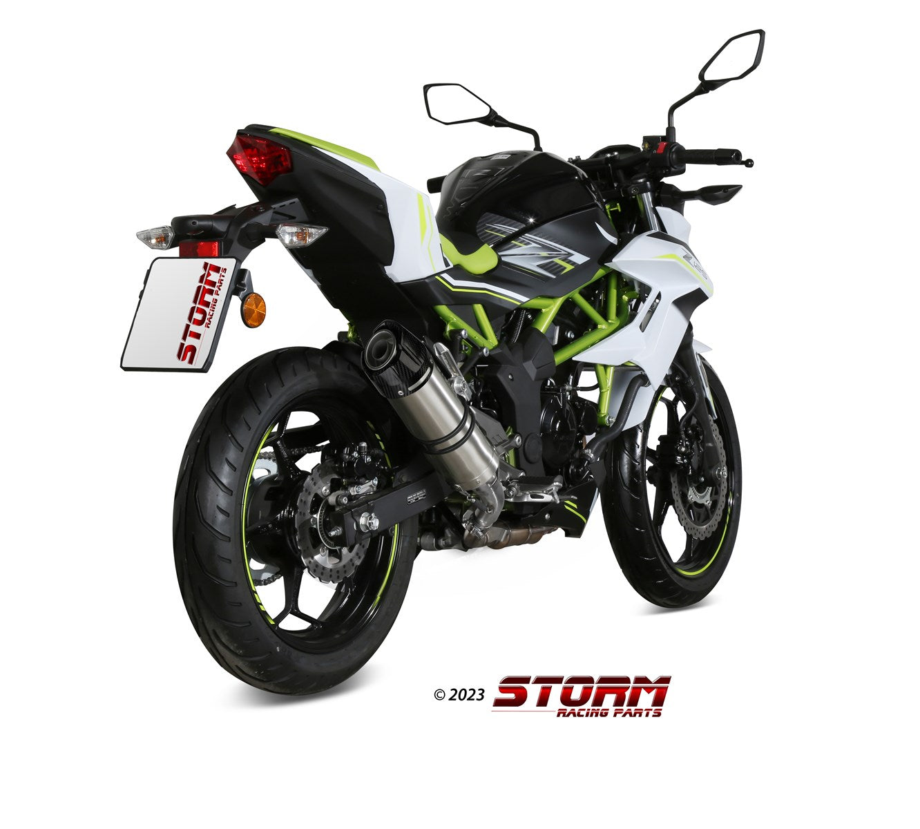 STORM GP-C Auspuff Edelstahl passend für KAWASAKI NINJA 125 2019-2024