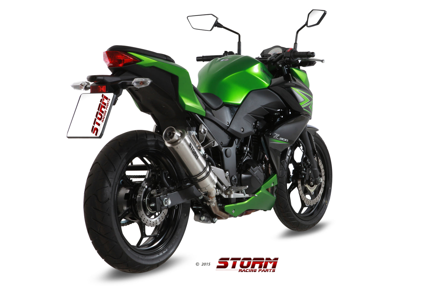 STORM GP Auspuff passend für KAWASAKI Z300 2015-2016