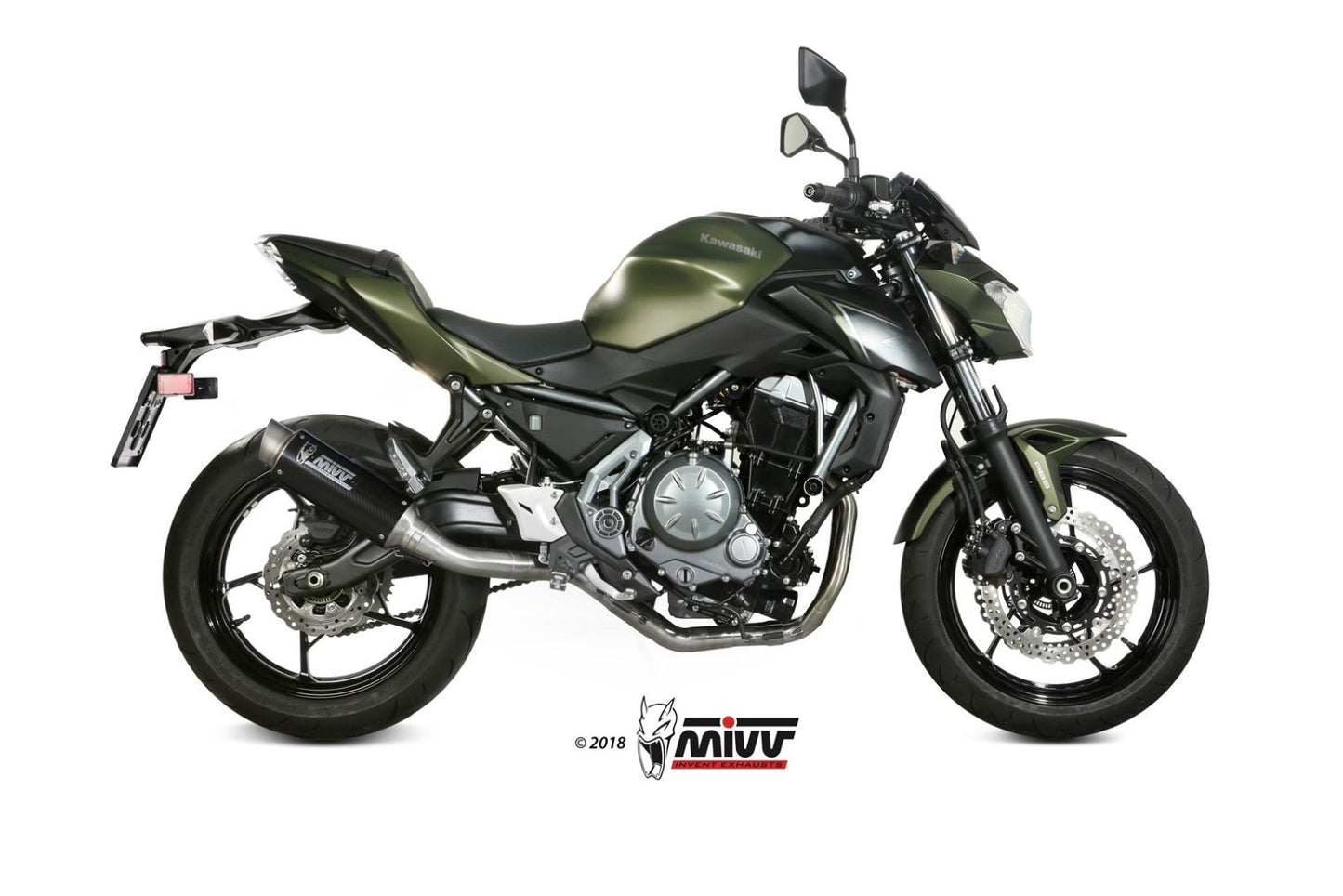MIVV GPpro Auspuff Carbon passend für KAWASAKI Z650 / Ninja 650 17-23