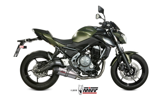 MIVV Oval Auspuff Titan passend für KAWASAKI Z650 2017-2023