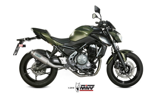 MIVV GPPro Auspuff Komplettanlage Titan passend für KAWASAKI Z650 2017-2023