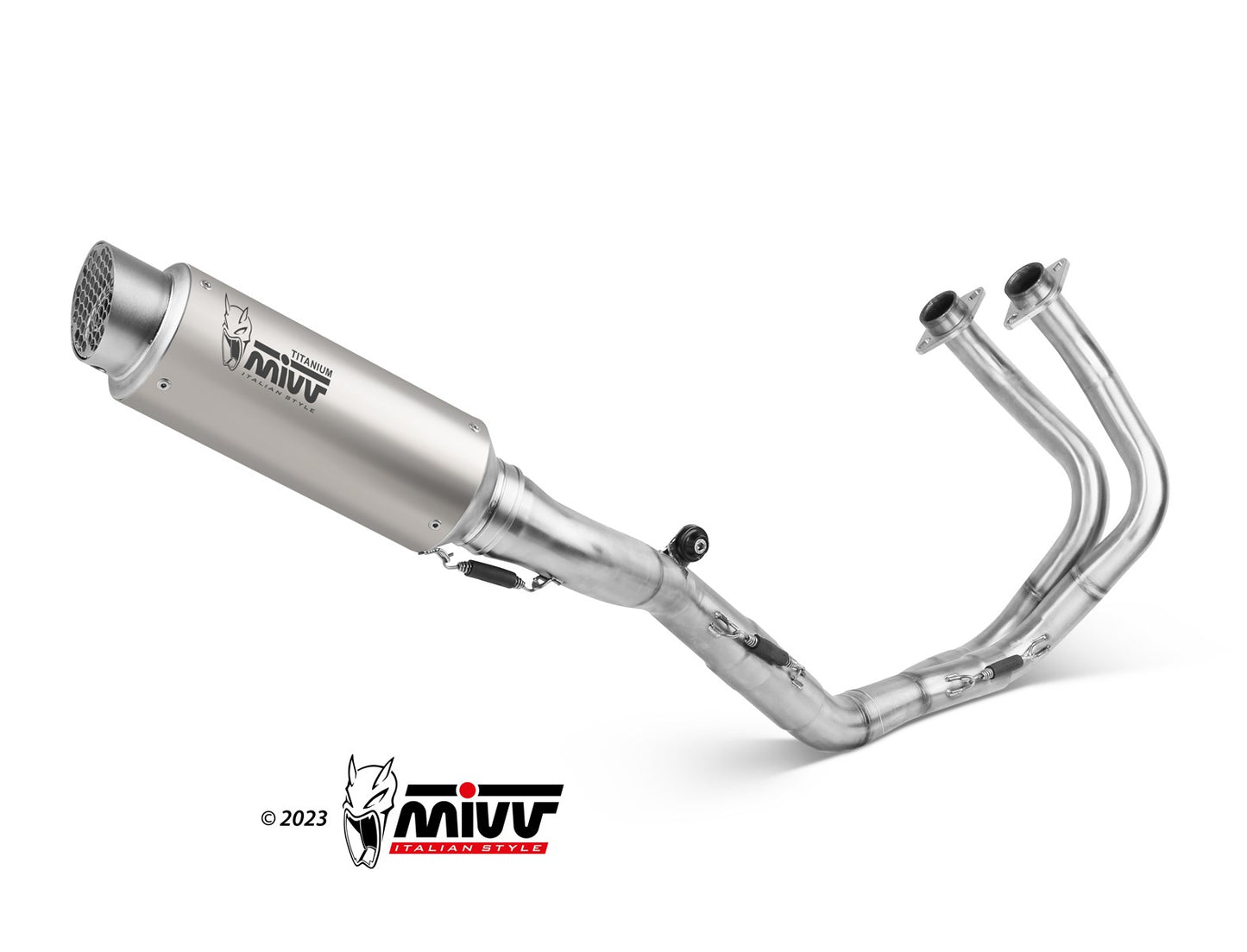 MIVV GPPro Auspuff Komplettanlage Titan passend für KAWASAKI NINJA 650 2017-2023