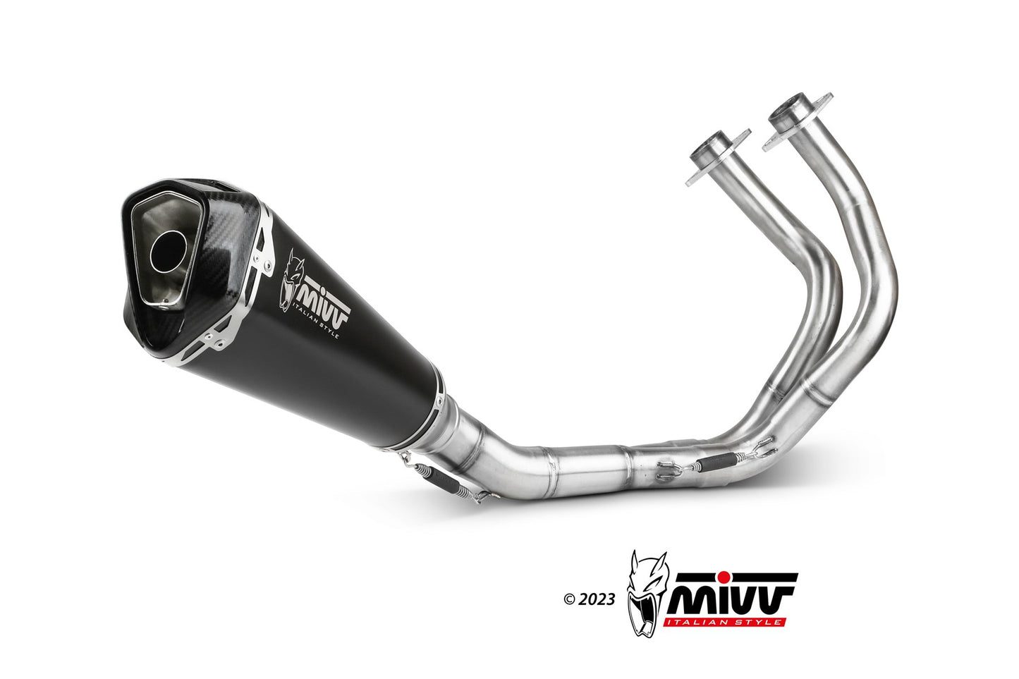 MIVV Delta Race Auspuff Komplettanlage passend für KAWASAKI NINJA 650 2017-2023