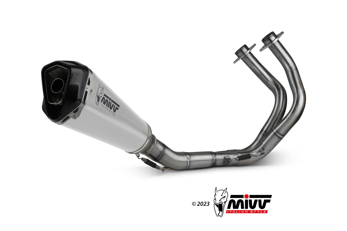 MIVV Delta Race Auspuff Edelstahl passend für KAWASAKI Z650 / Ninja 650 17-23