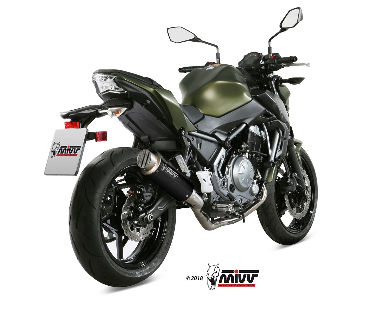 MIVV GPpro Auspuff Komplettanlage passend für KAWASAKI Z650 2017-2023