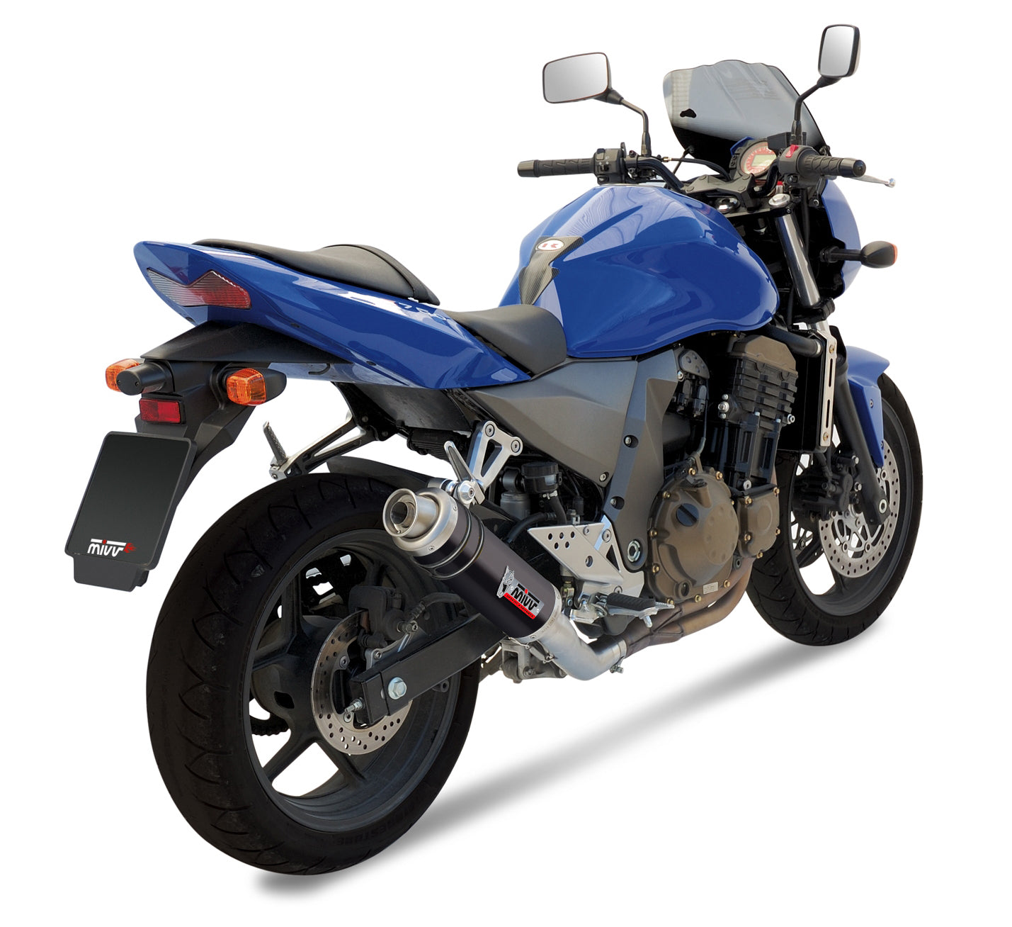MIVV GP Auspuff schwarz passend für Kawasaki Z 750 2004-2006