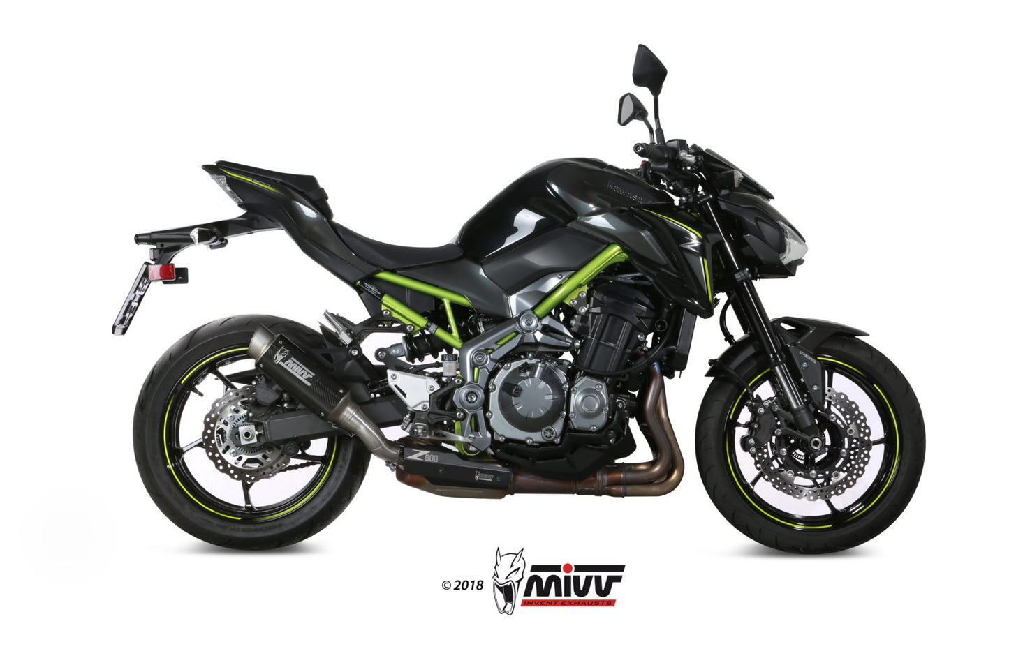 MIVV GPpro Auspuff Carbon passend für Kawasaki Z 900 2017-2019 / Z 900 A2 -2026