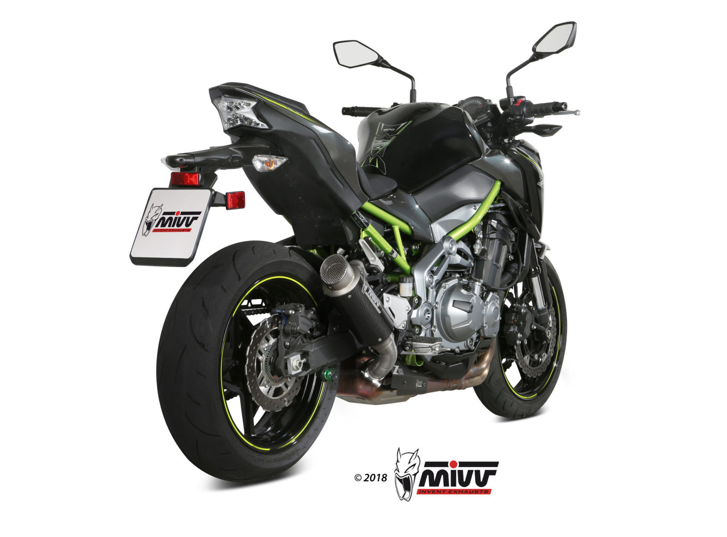 MIVV GPpro Auspuff Carbon passend für Kawasaki Z 900 2017-2019 / Z 900 A2 -2026