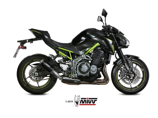 MIVV MK3 Auspuff schwarz passend für KAWASAKI Z900 A2 2017-2026
