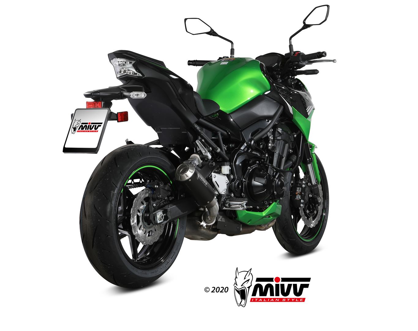 MIVV MK3 Auspuff schwarz passend für Kawasaki Z 900 2020-2024