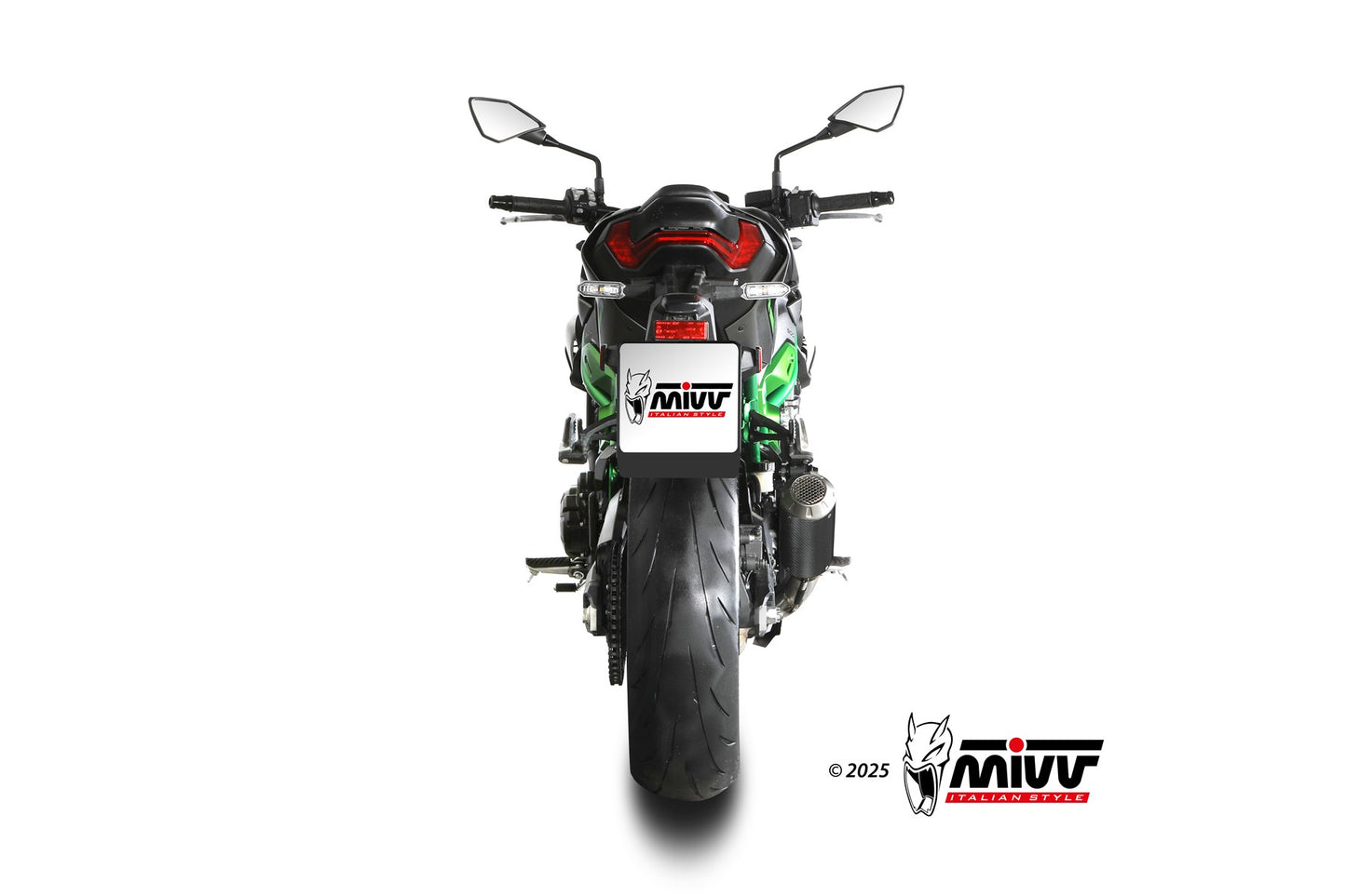 MIVV AK-1 Auspuff Carbon passend für KAWASAKI Z 900 2025-2026