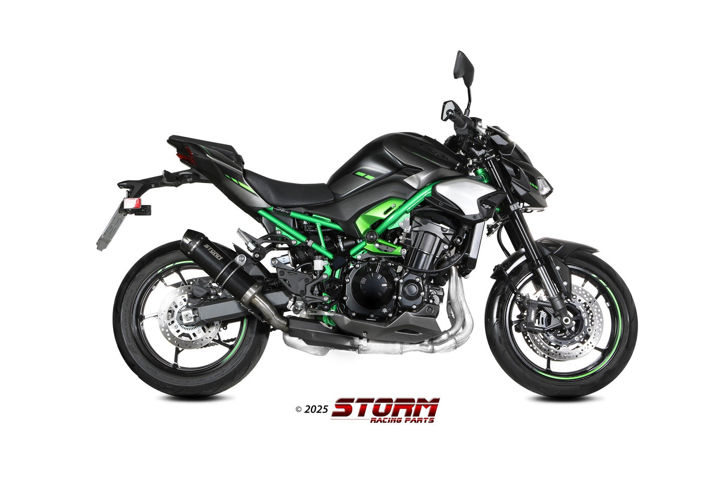 STORM GP-C Auspuff schwarz passend für KAWASAKI Z 900 2025-2026