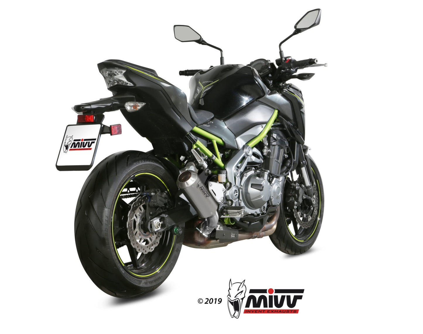MIVV MK3 Auspuff Edelstahl passend für KAWASAKI Z900 A2 2017-2026