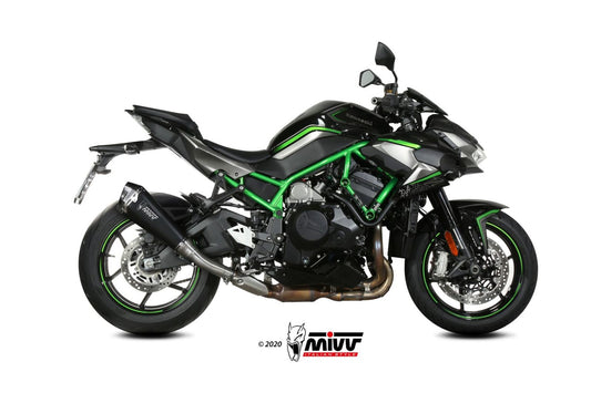 MIVV DELTA RACE Auspuff schwarz passend für KAWASAKI Z H2 / SE 2020-2024
