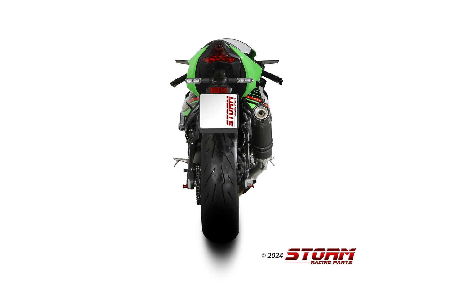 STORM GP-C Auspuff schwarz passend für KAWASAKI ZX-6R 2021-2024