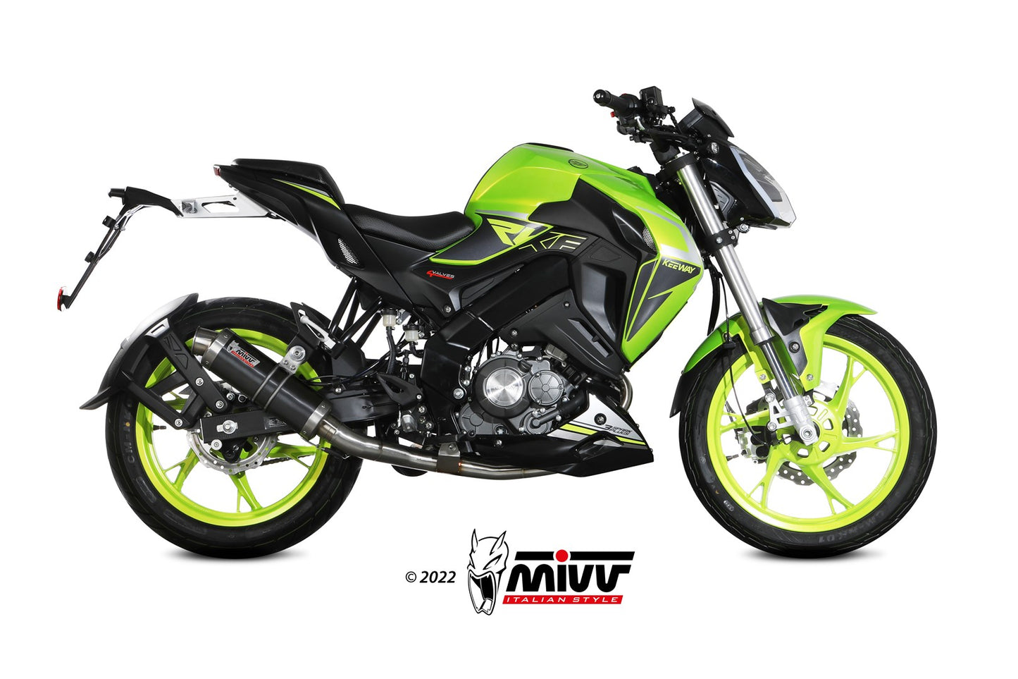 MIVV GP Auspuff Komplettanlage passend für KEEWAY RKF 125 2021-2024