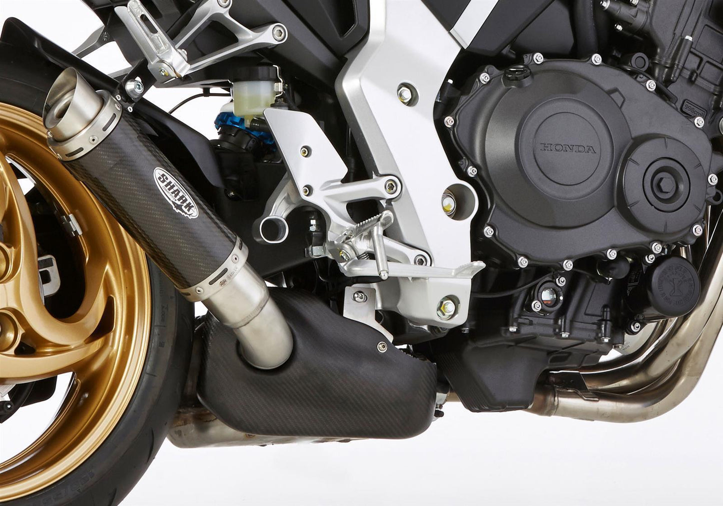 SHARK Auspuff Kollektorblende Carbon passend für Honda CB 1000 R SC60 2008-2016 - Kama Bike Parts