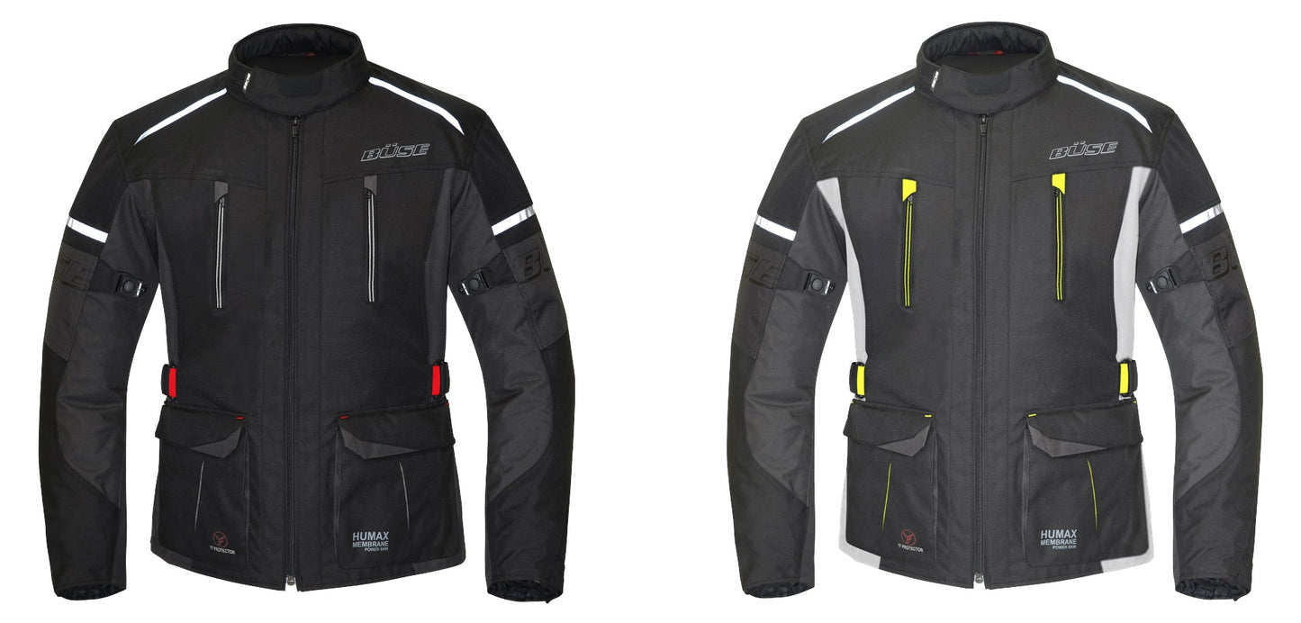 BÜSE Rider Motorrad-Textiljacke Damen wasserdicht mit Protektoren