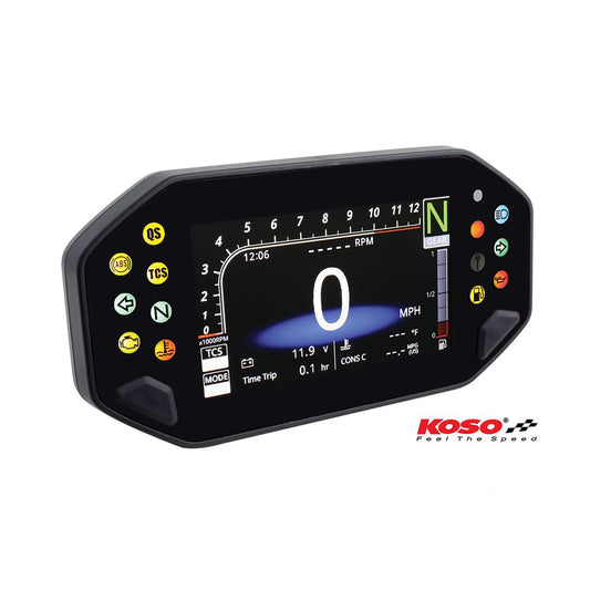 KOSO Digitales Multifunktions-Cockpit RX-4 passend für Yamaha MT-07 MT-09 XSR 700 XSR 900 - Kama Bike Parts