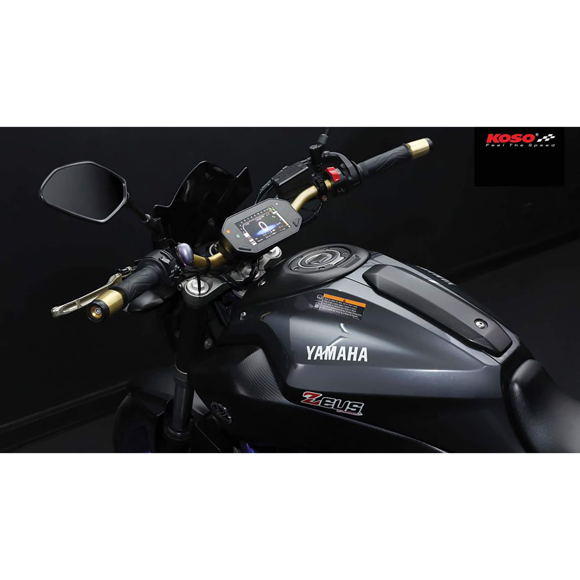 KOSO Digitales Multifunktions-Cockpit RX-4 passend für Yamaha MT-07 MT-09 XSR 700 XSR 900 - Kama Bike Parts