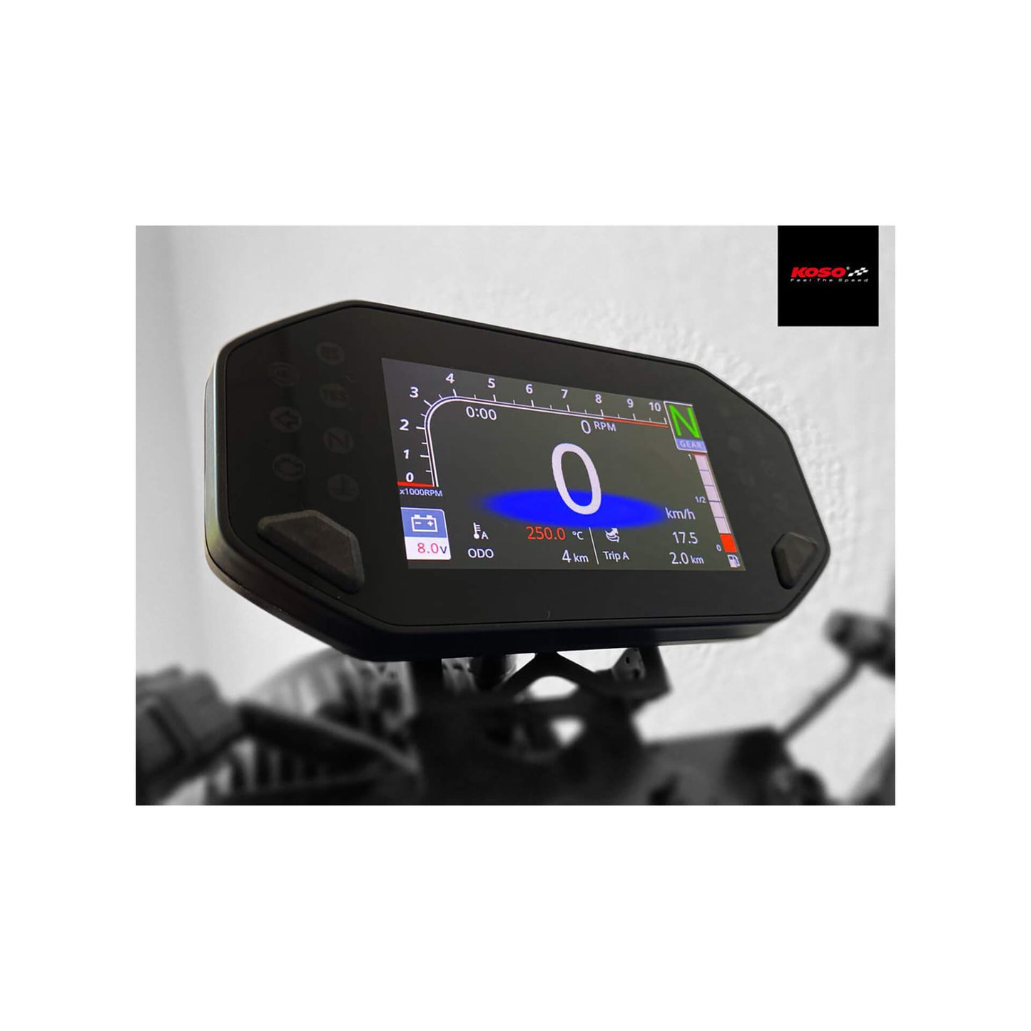 KOSO Digitales Multifunktions-Cockpit RX-4 passend für Yamaha MT-07 MT-09 XSR 700 XSR 900 - Kama Bike Parts