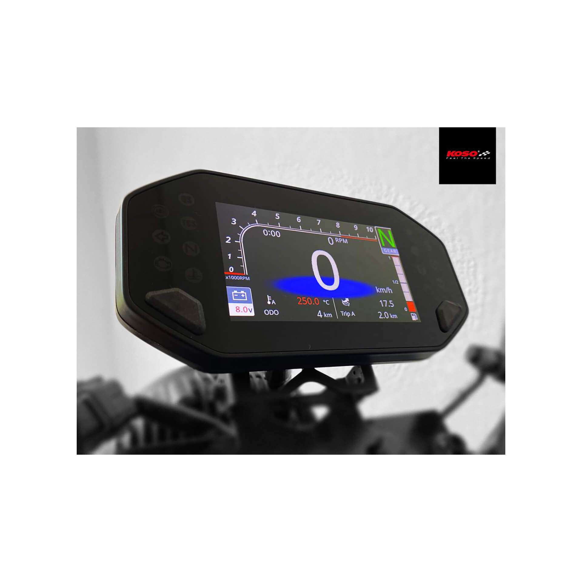 KOSO Digitales Multifunktions-Cockpit RX-4 passend für Yamaha MT-07 MT-09 XSR 700 XSR 900 - Kama Bike Parts