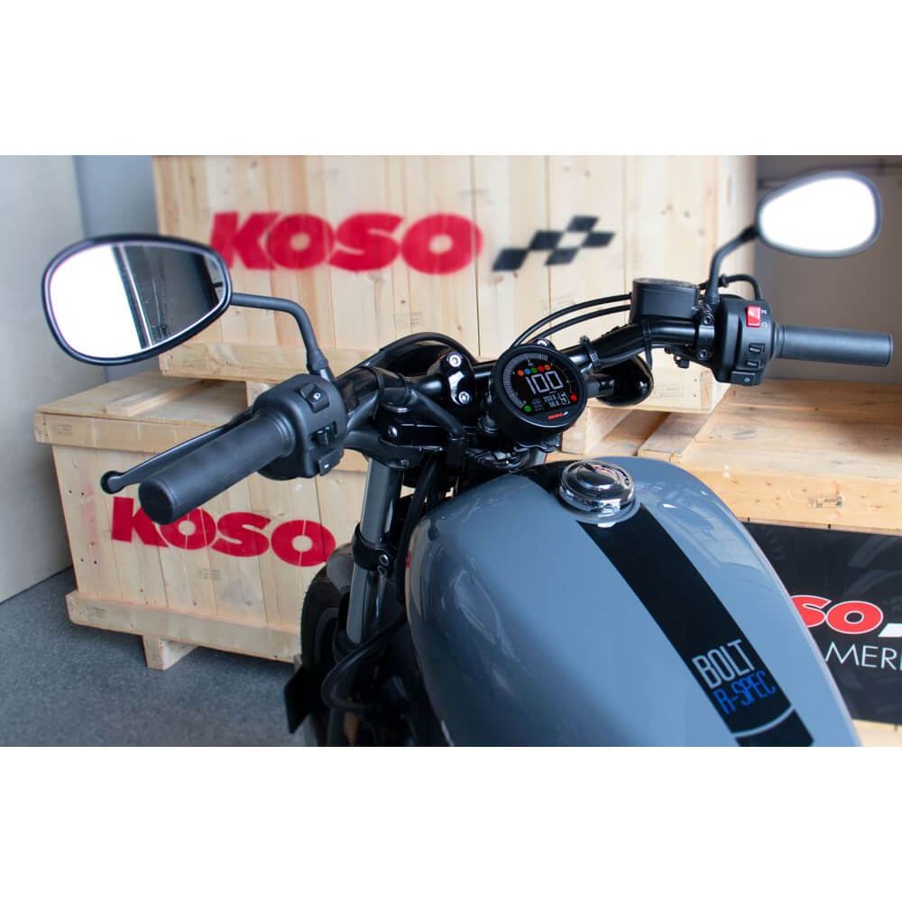 KOSO Drehzahlmesser/Tachometer plug & play Bolt R-Spec passend für XVS 950 2022- - Kama Bike Parts