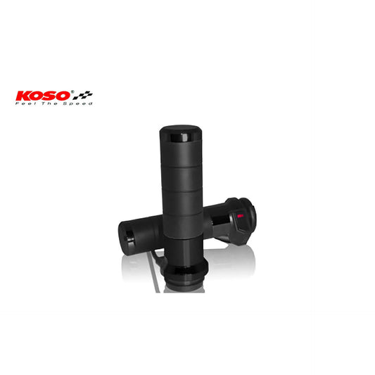 KOSO Heizgriffe Titan-X passend für Fahrzeug mit elektronischem Gasgriff schwarz - Kama Bike Parts