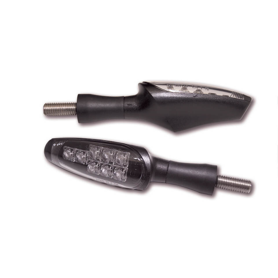 KOSO LED Blinker Z1 schwarzes Kunststoffgehäuse getöntes Glas - Kama Bike Parts