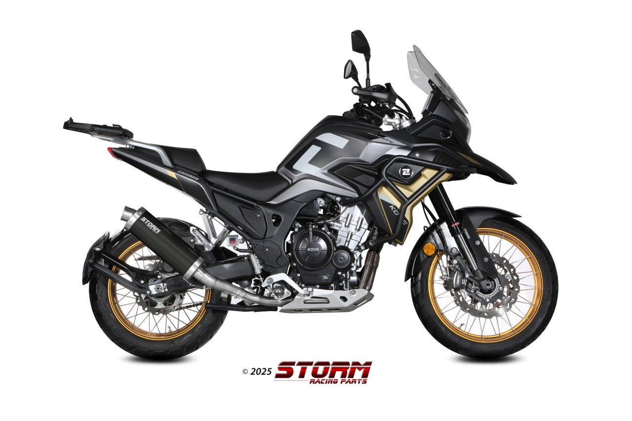 STORM Oval Auspuff schwarz passend für KOVE 510 X 2024-2025
