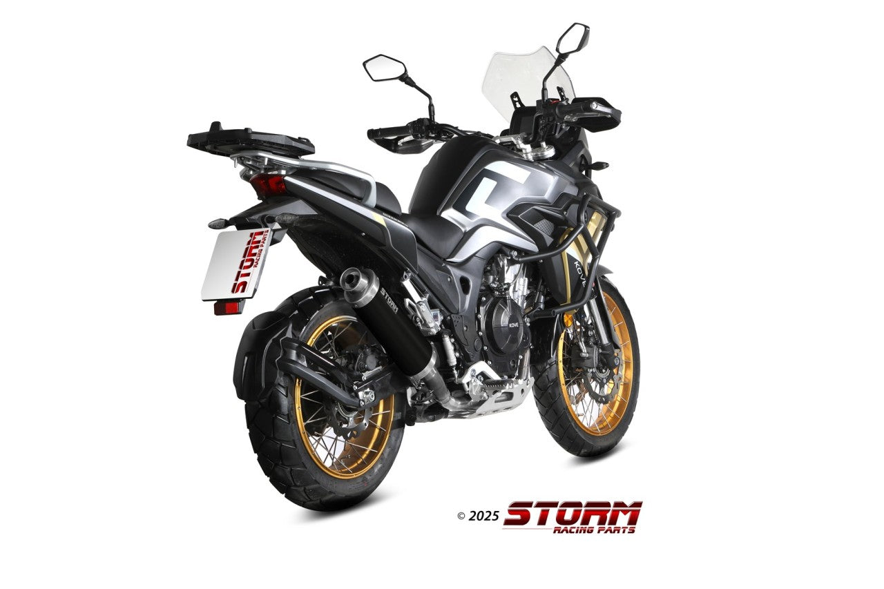 STORM Oval Auspuff schwarz passend für KOVE 510 X 2024-2025