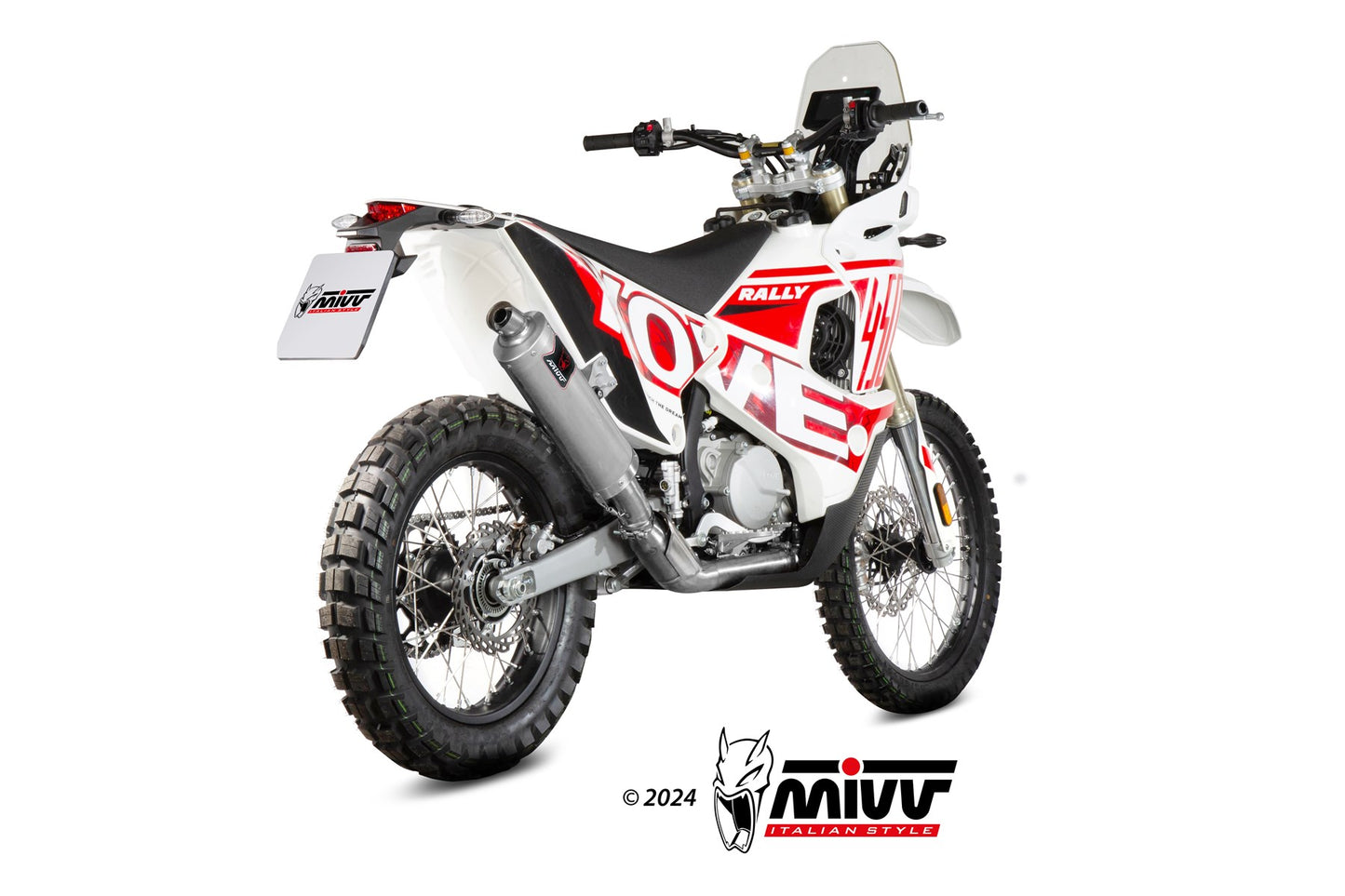 MIVV DAKAR Auspuff Edelstahl passend für KOVE 450 RALLY 2023-2026