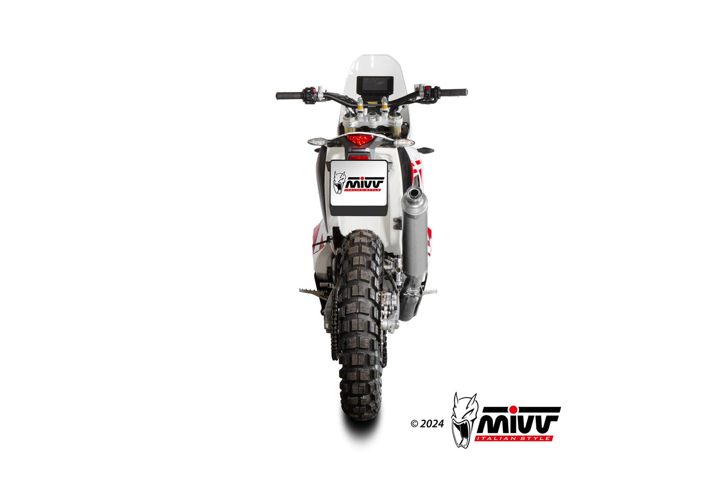 MIVV DAKAR Auspuff Edelstahl passend für KOVE 450 RALLY 2023-2026