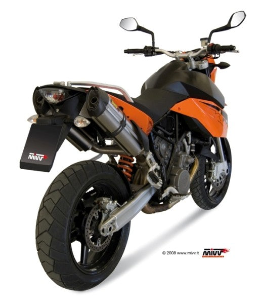 MIVV Suono Auspuff Edelstahl passend für KTM LC8 950 Supermoto R 05-06 - 990 Supermoto R 07-13