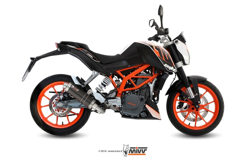 MIVV GP Auspuff schwarz passend für KTM 390 Duke 2013-2016