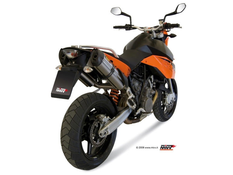 MIVV Suono Auspuff silber passend für KTM LC8 950 SUPERMOTO R 2005-2006