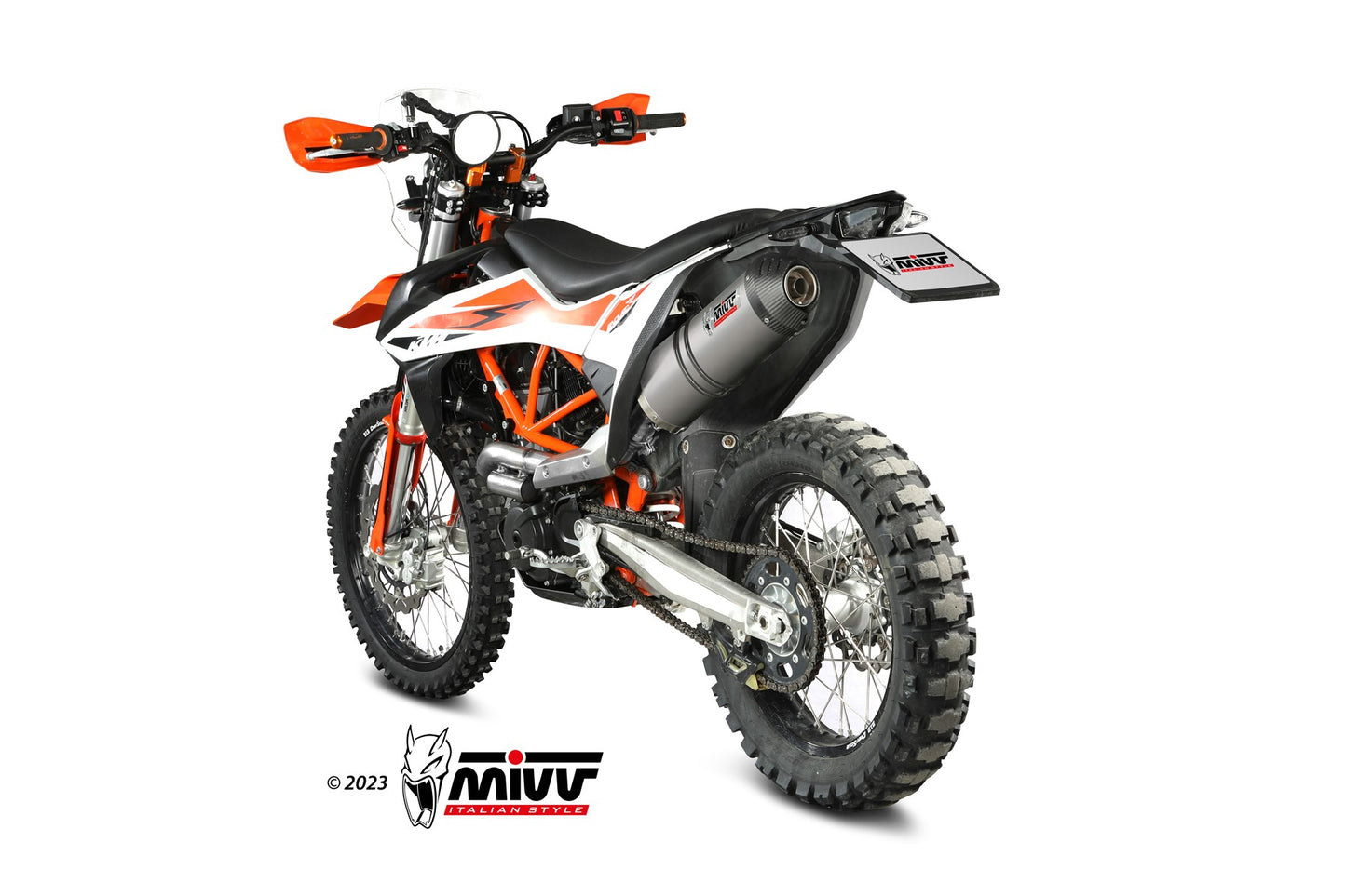 MIVV Oval Auspuff Titan passend für KTM 690 ENDURO R 2019-2024