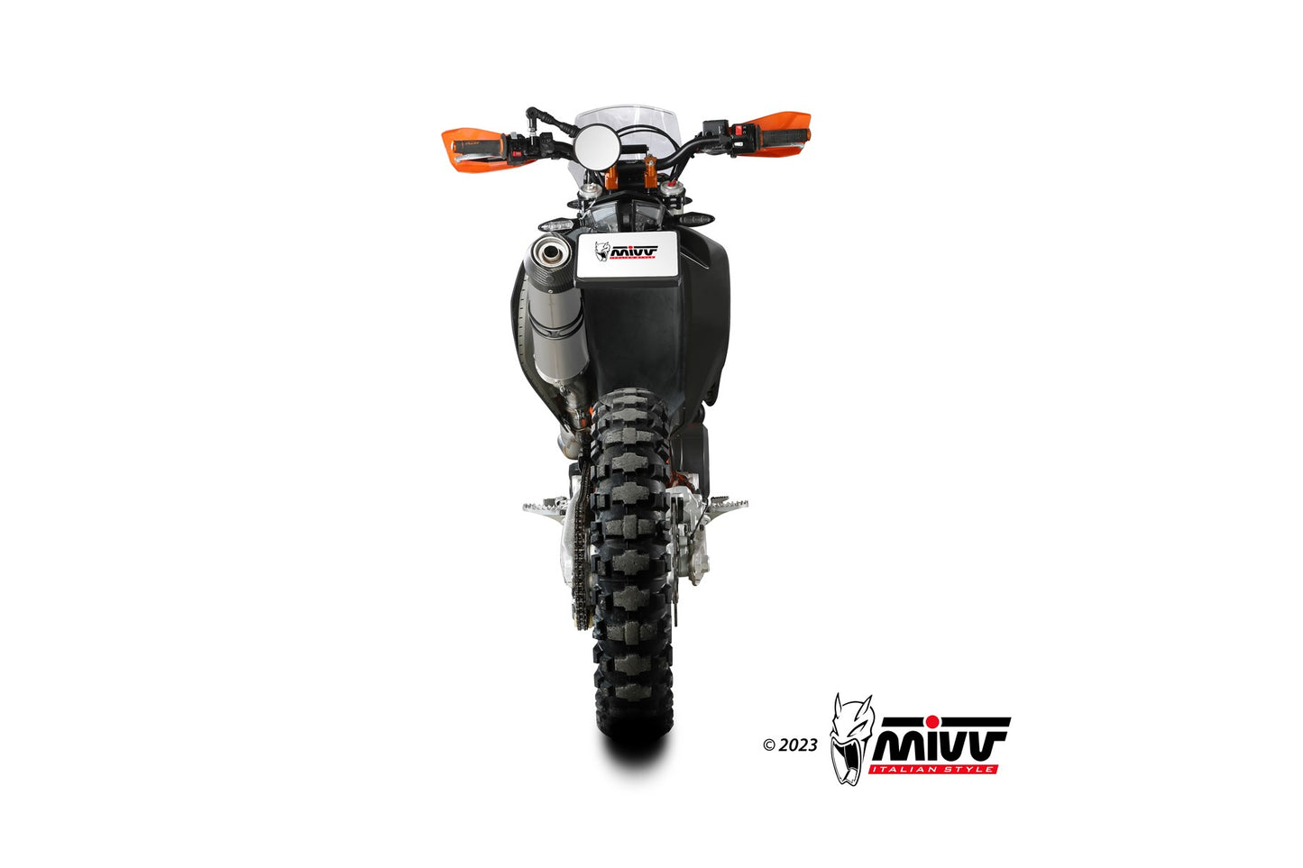MIVV Oval Auspuff Titan passend für KTM 690 ENDURO R 2019-2024