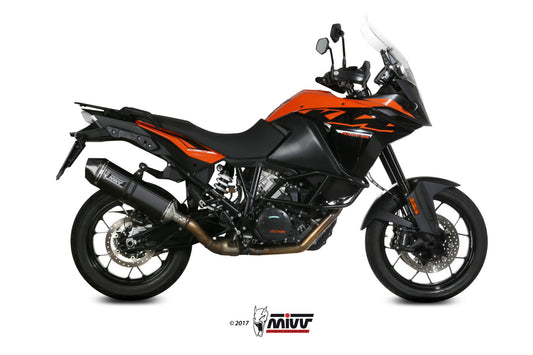 MIVV Speed Edge Auspuff schwarz passend für KTM 1290 SUPER ADVENTURE 2015-2020