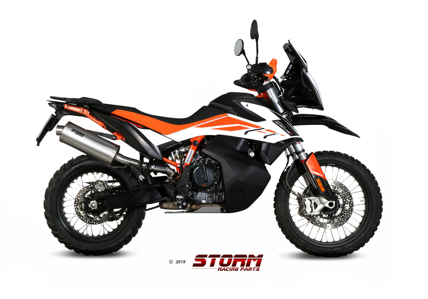STORM OVAL Auspuff passend für KTM 890 ADVENTURE / R 2020-2026