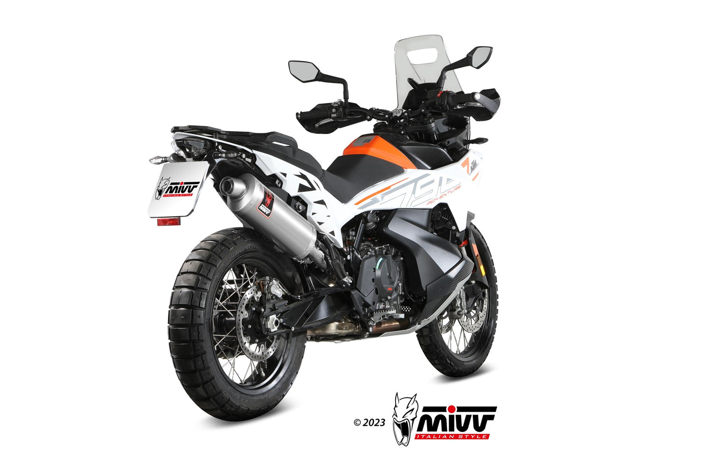 MIVV DAKAR Auspuff Edelstahl passend für KTM 790 ADVENTURE / R 2019-2026