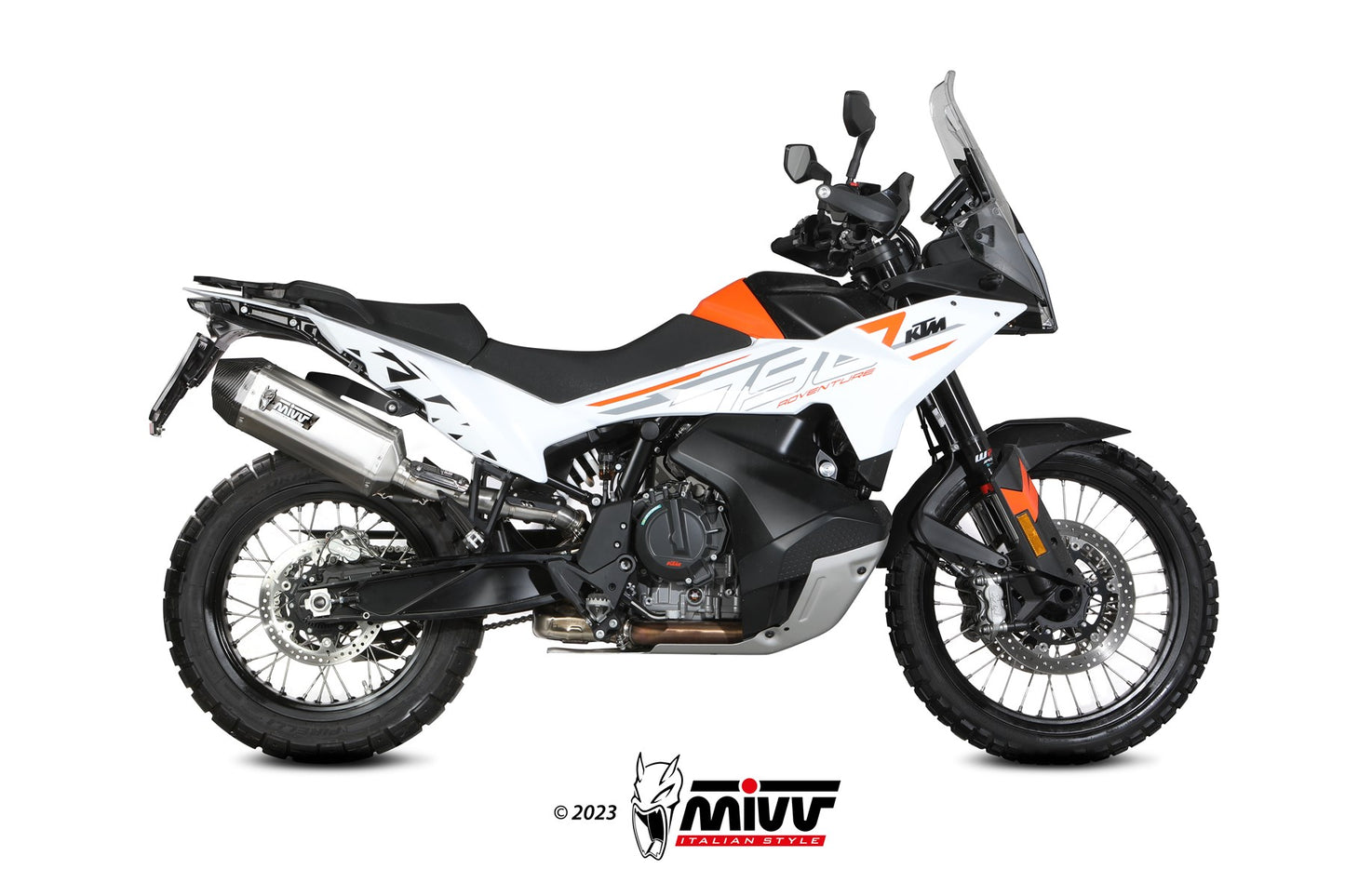 MIVV Speed Edge Auspuff Edelstahl passend für KTM 790 ADVENTURE / R 2019-2026