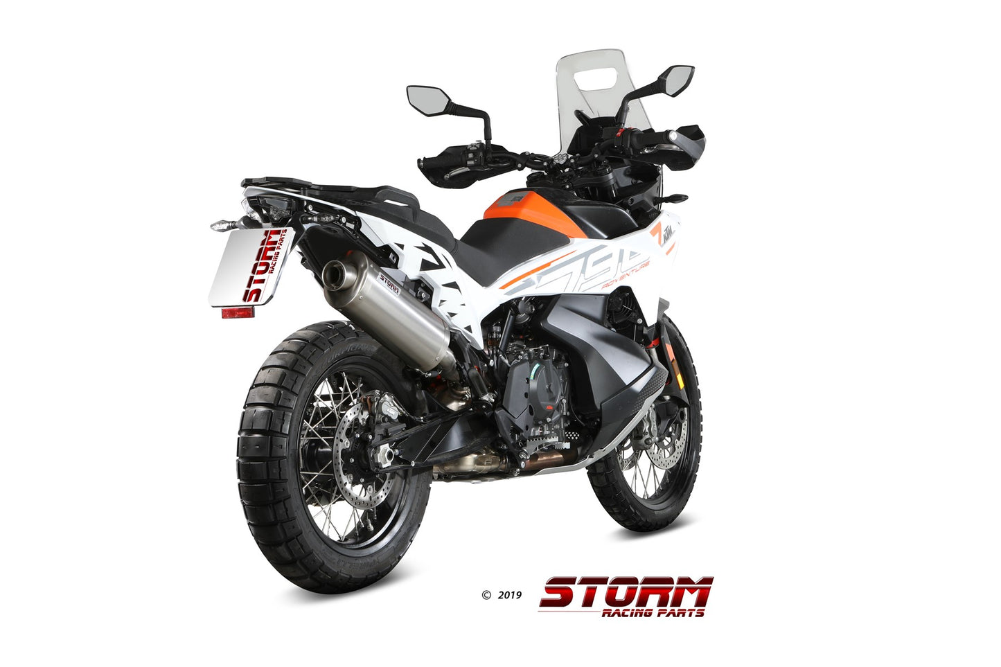 STORM OVAL Auspuff passend für KTM 890 ADVENTURE / R 2020-2026