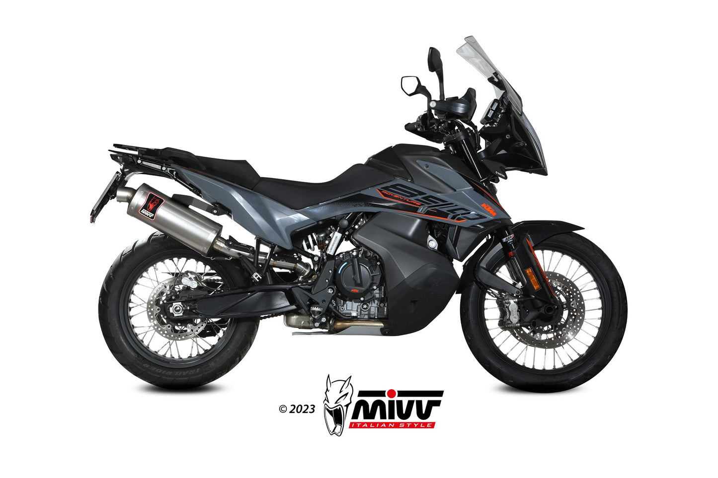 MIVV DAKAR Auspuff Edelstahl passend für KTM 890 ADVENTURE / R 2020-2026