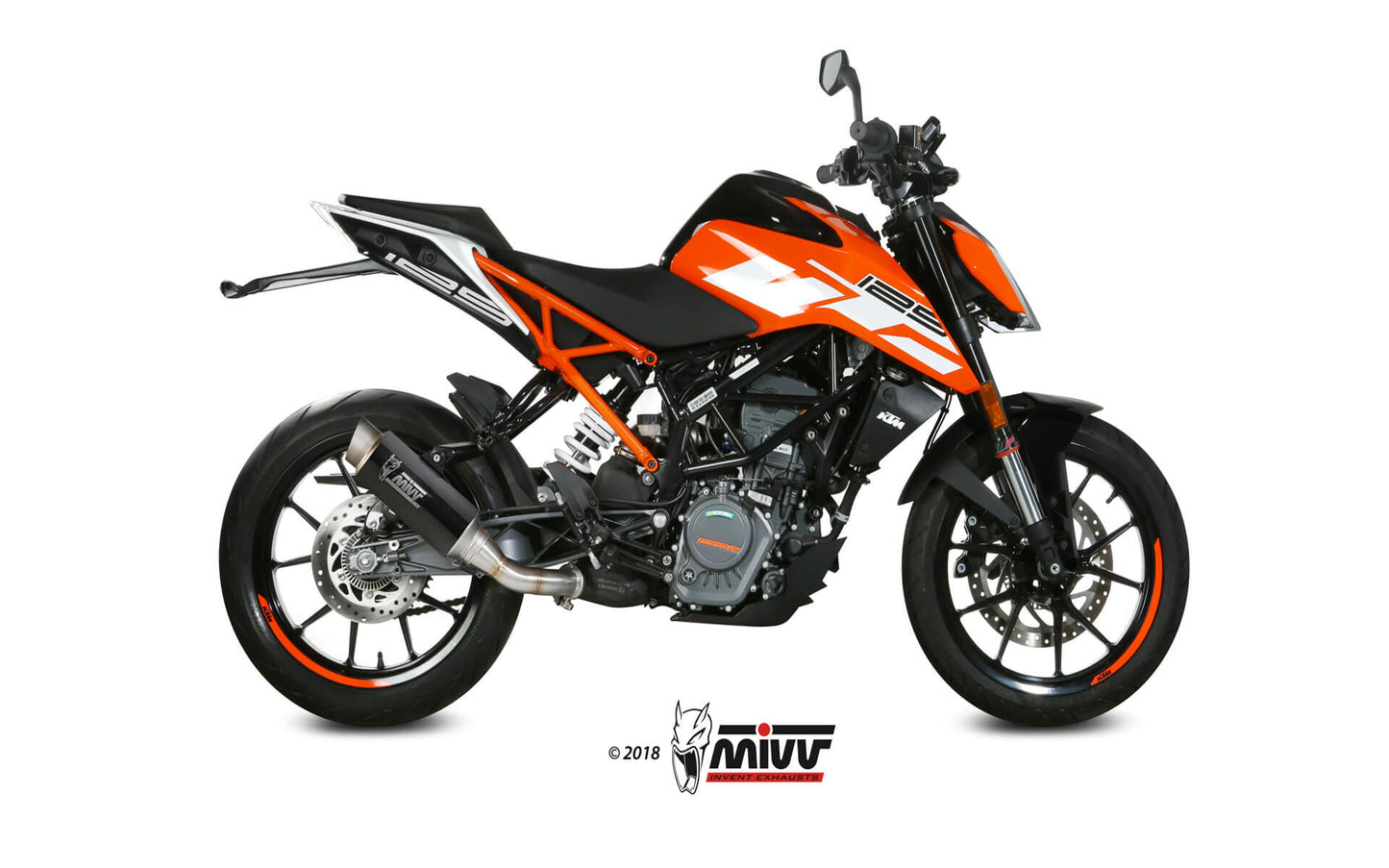 MIVV GPpro Auspuff Carbon passend für KTM 125 DUKE 2017-2020